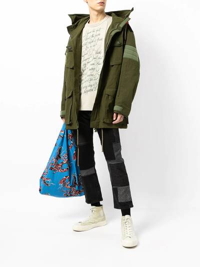 Junya Watanabe MAN patchwork-design cropped jeans outlook