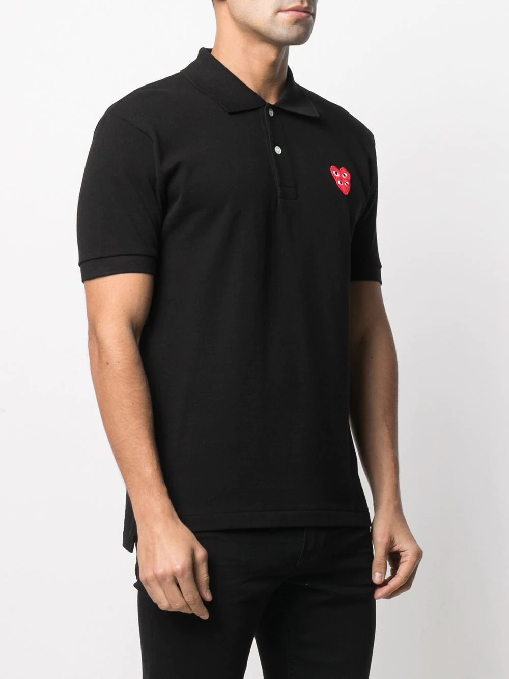 layered logo polo shirt - 3