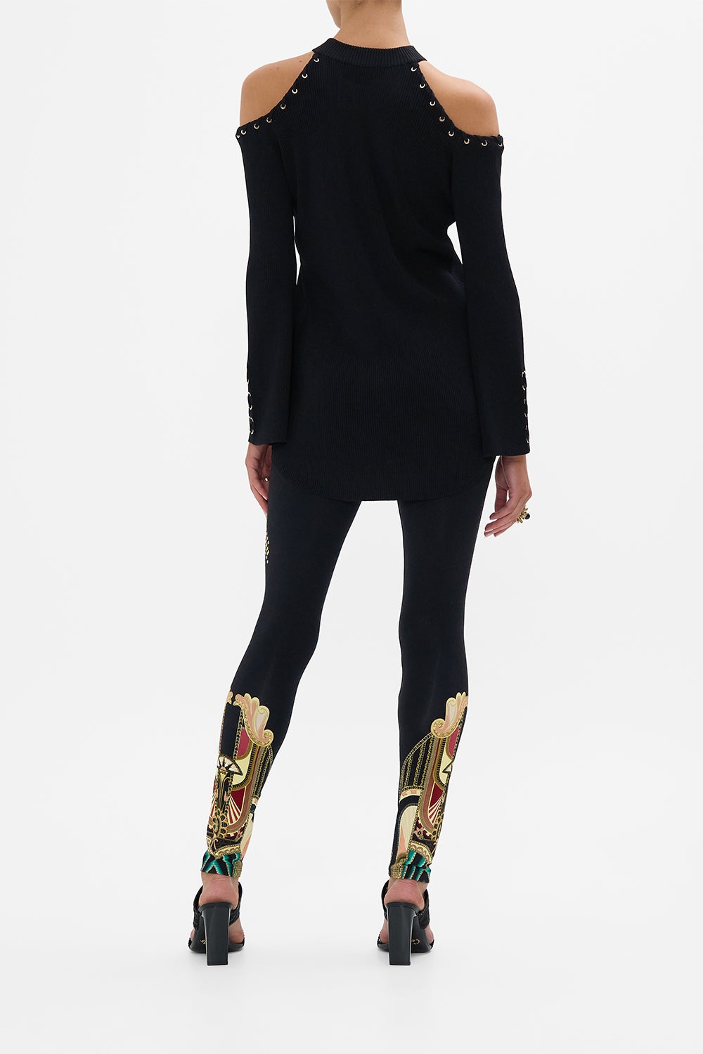 METAL HOTFIX EMBELLISHED LEGGINGS - 3