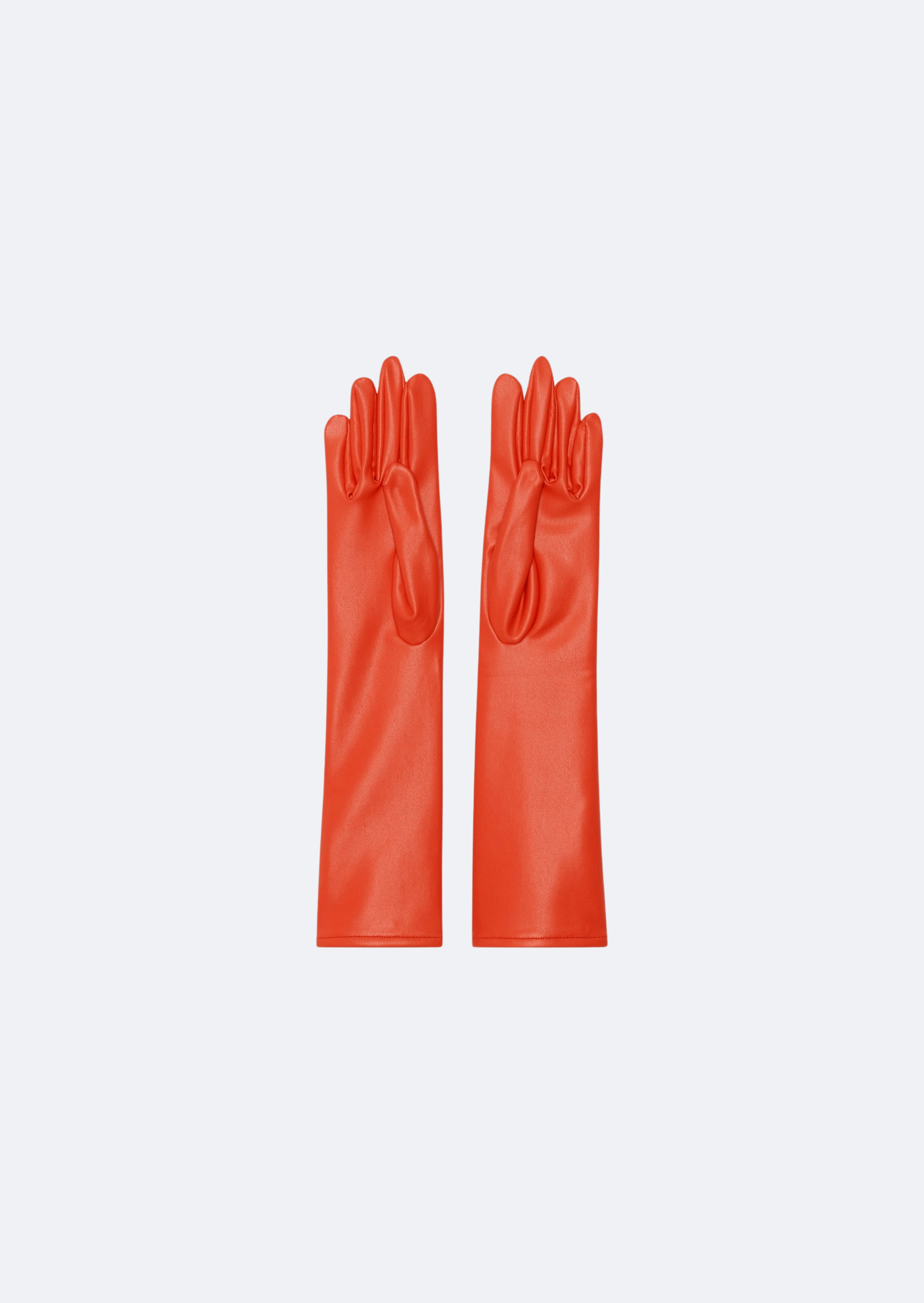 Faux Leather Gloves - 1