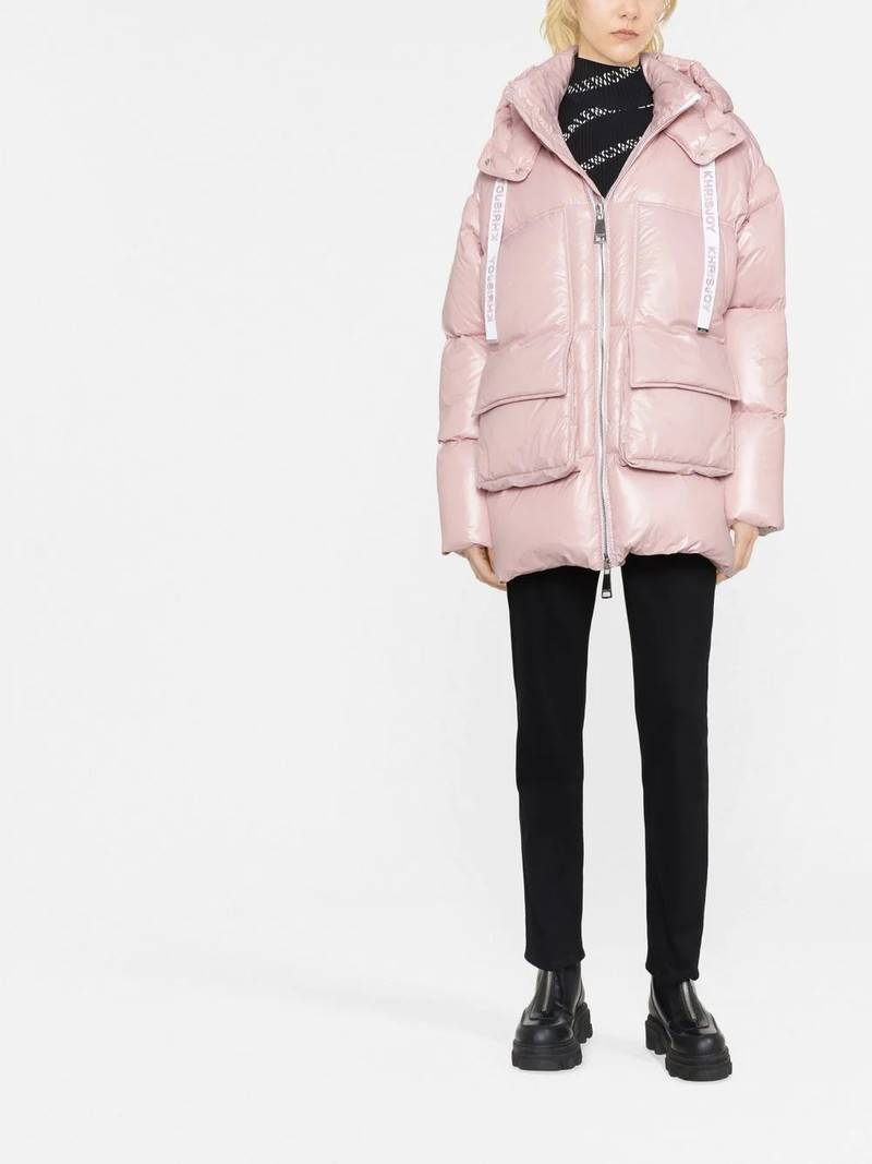 Khrisjoy Iconic rear logo-print padded jacket outlook