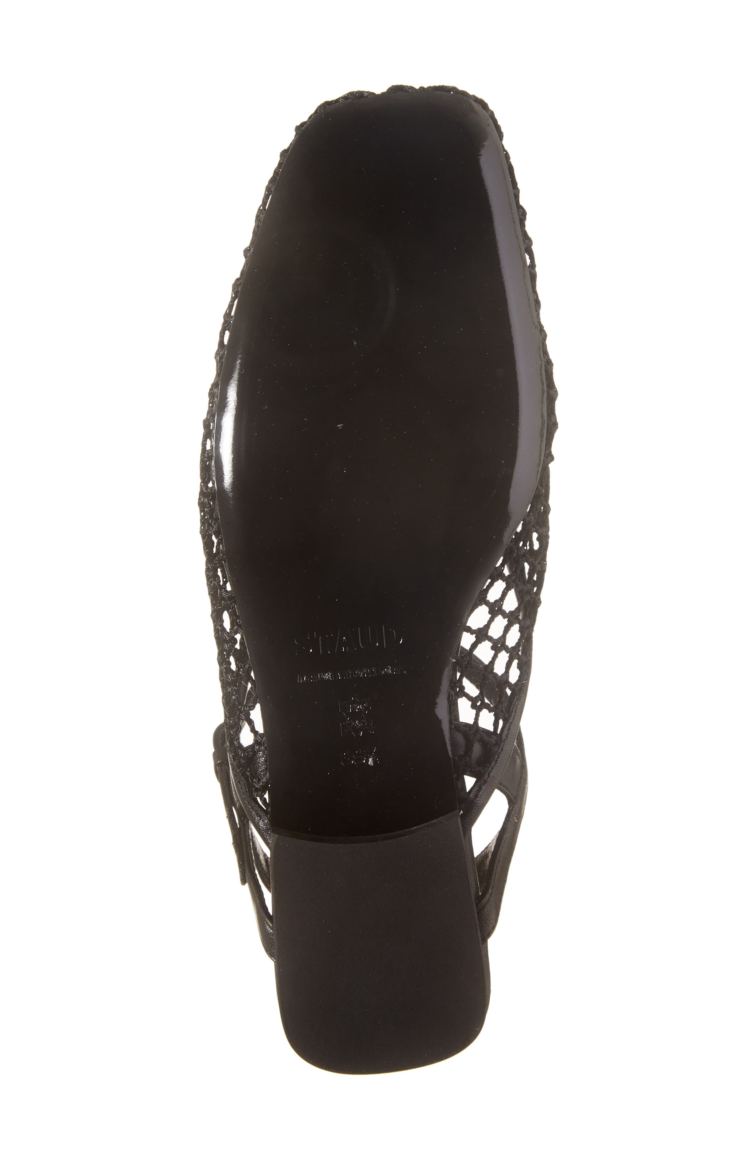STAUD Rete Slingback Flat in Black Netting at Nordstrom - 6