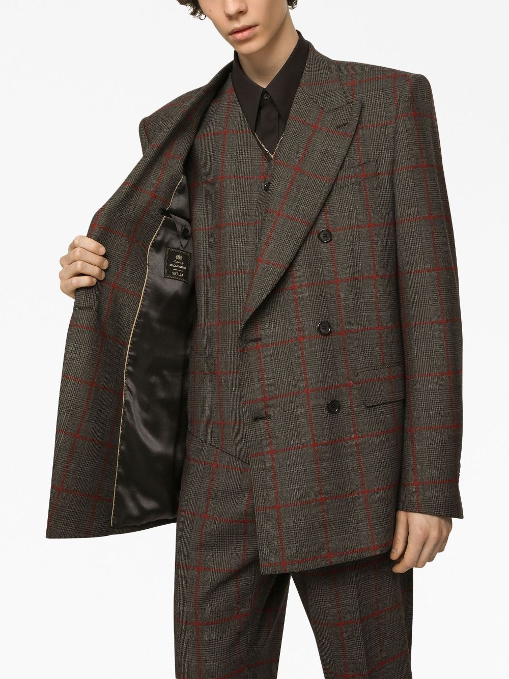 double-breasted three-piece suit - 5