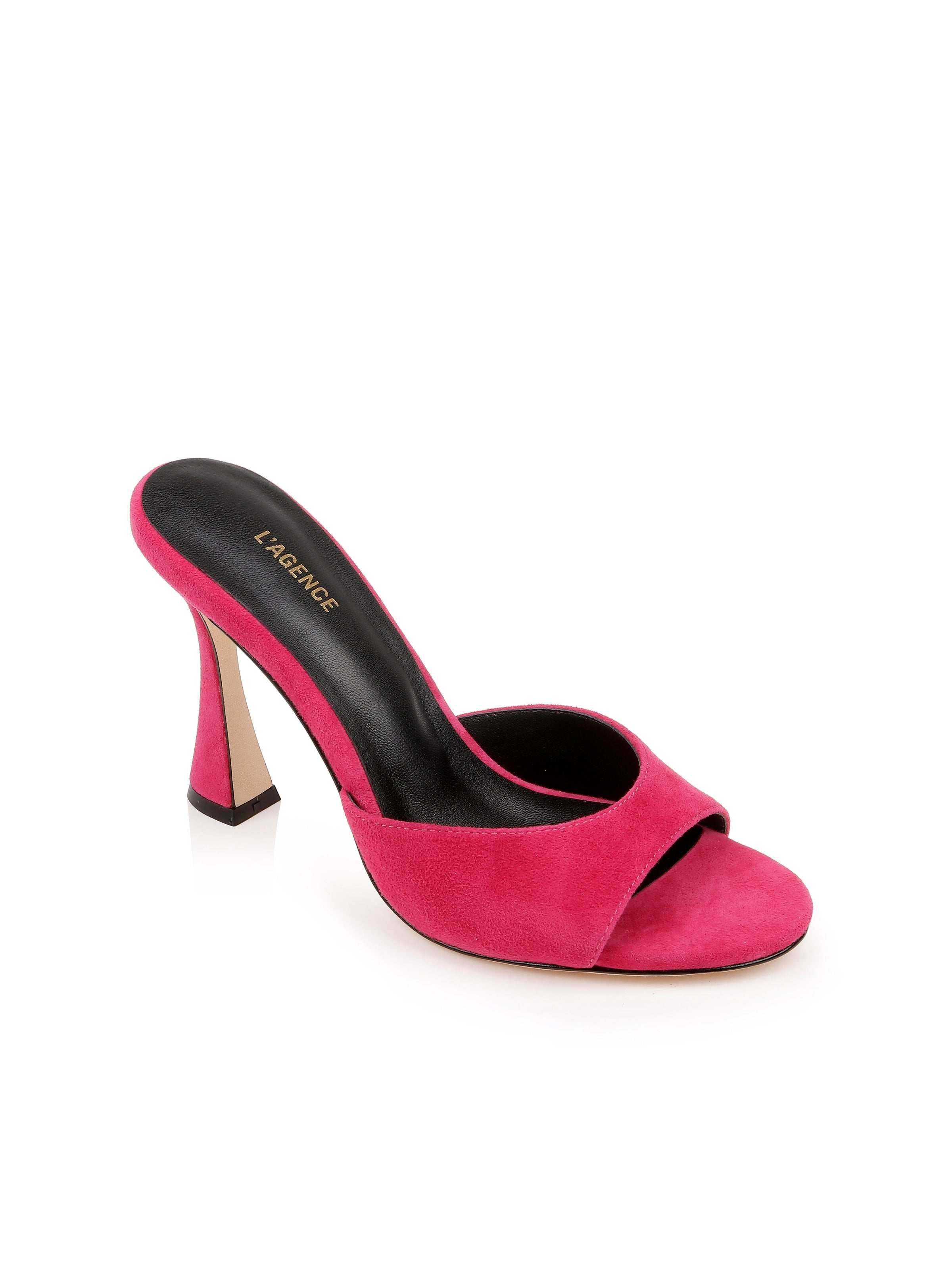 Avery Suede Peep-Toe Mule - 2