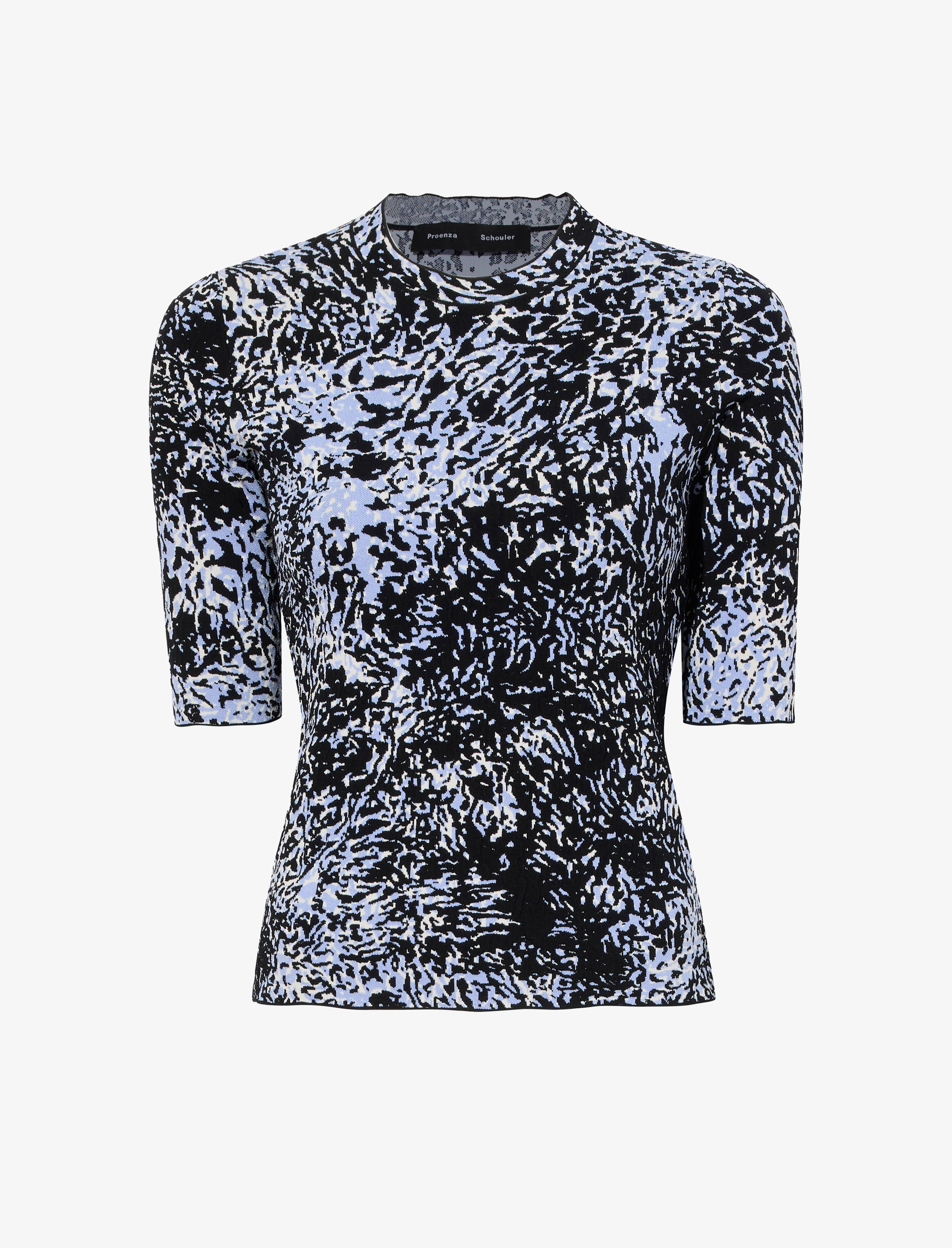 Greta Top in Printed Jacquard - 1