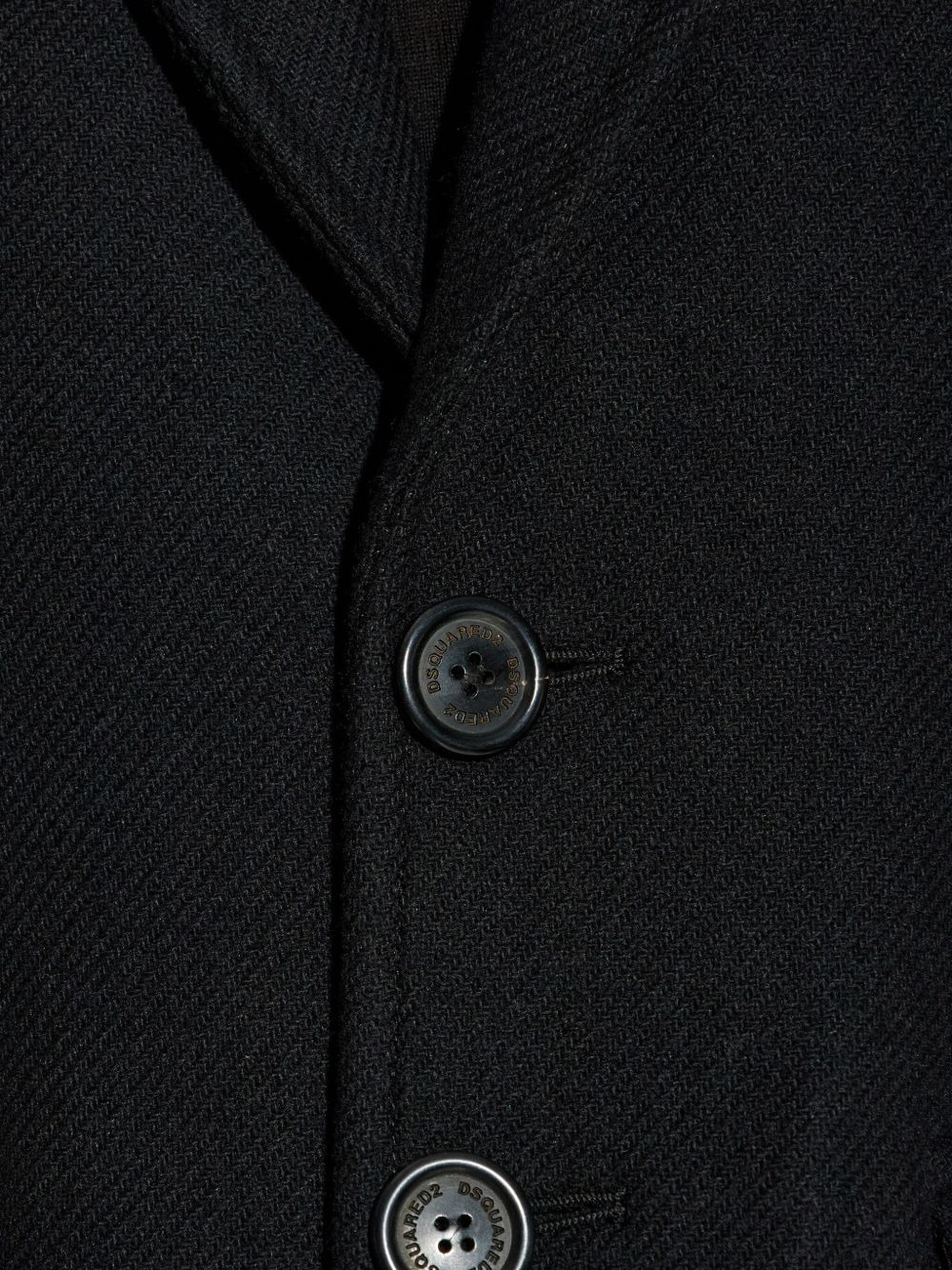 buttoned wool-blend coat - 5