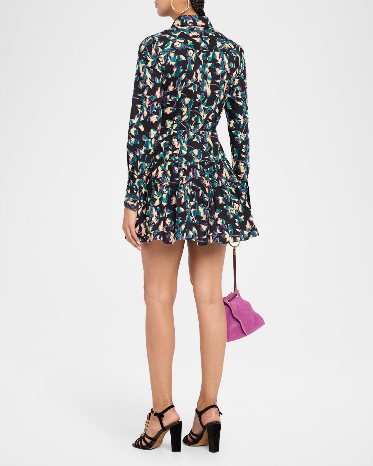 Nanette Long-Sleeve Mini Shirtdress - 3