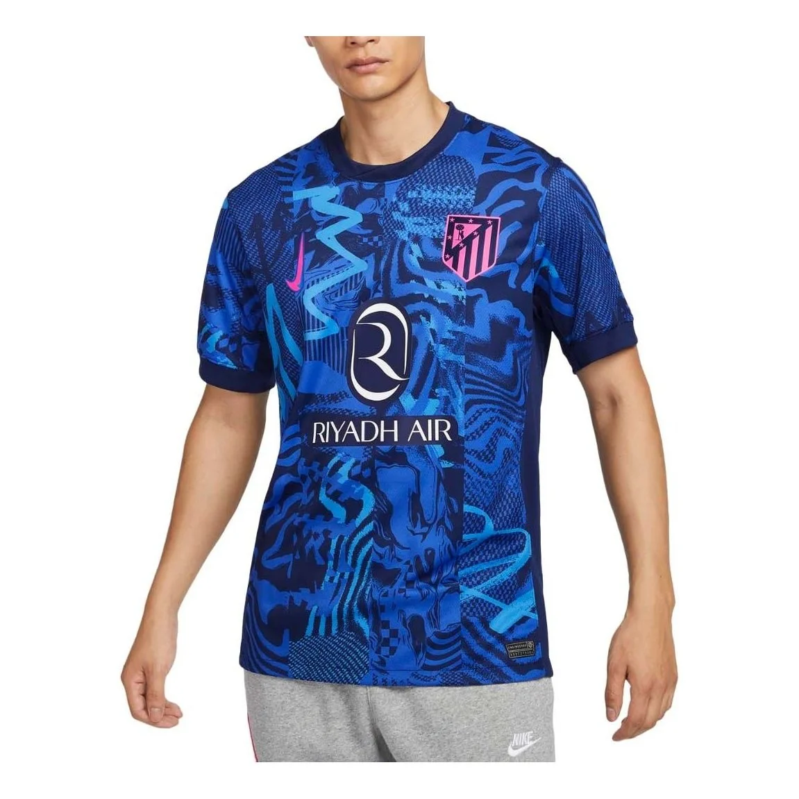 Nike Dri-FIT Atletico Madrid 2024/25 Stadium Third Football Replica Jesrey 'Blue Pink' FQ2021-493 - 1