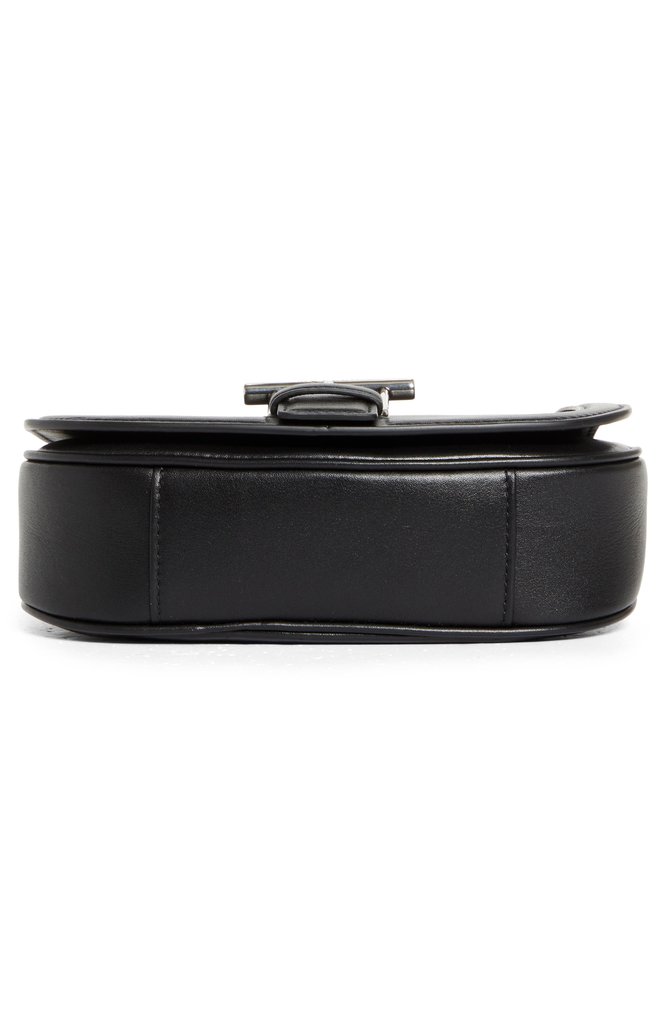 McQueen Mini T-Bar Shoulder Bag in Black/Silver at Nordstrom - 7