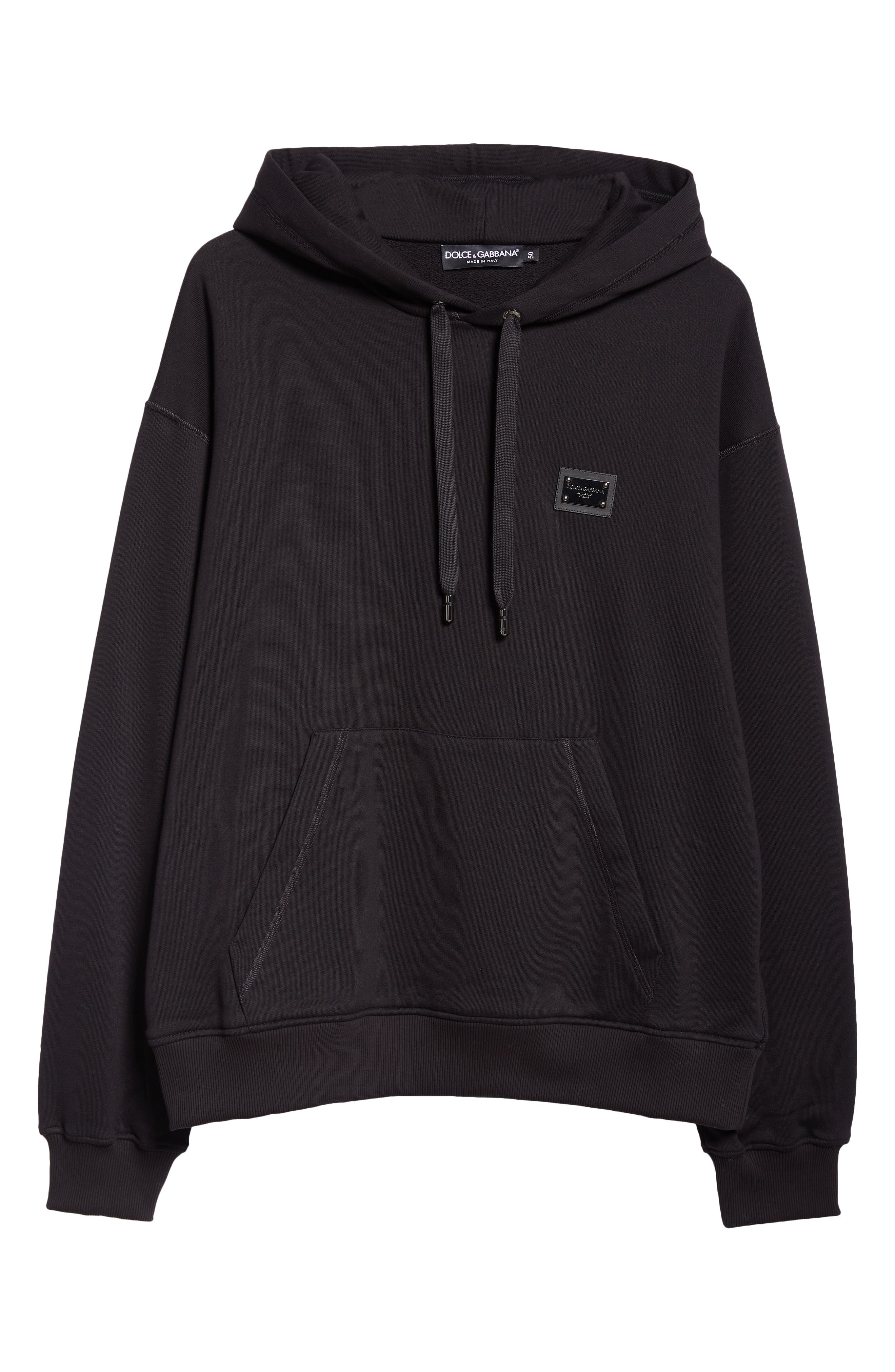 Logo Plate Cotton Hoodie - 5