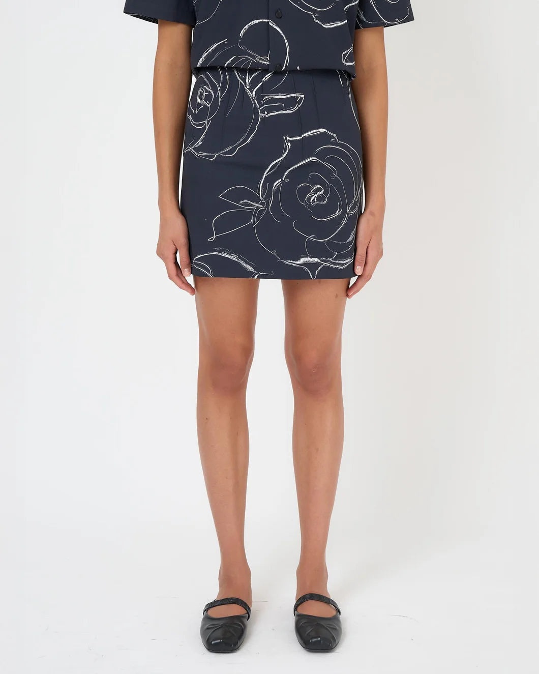 HEAVY POPLIN MINI SKIRT - 2