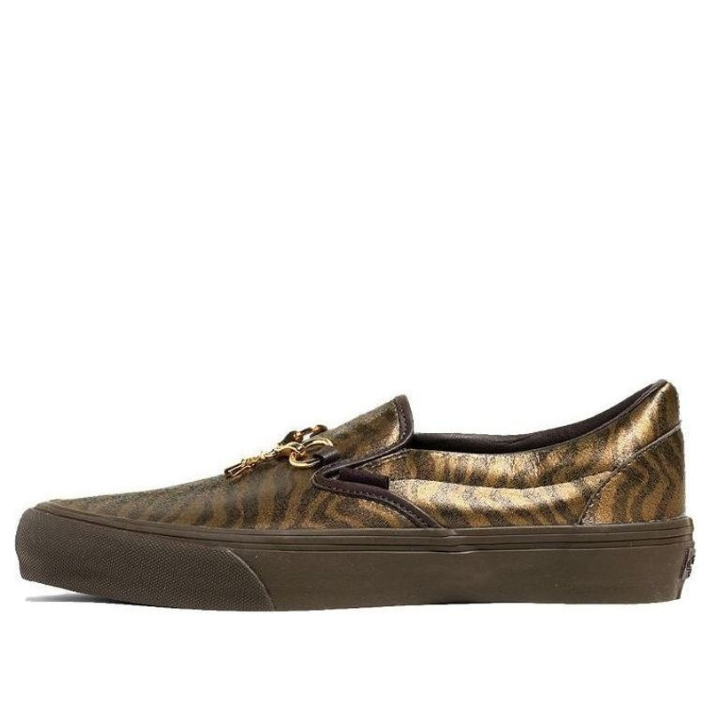 Vans Needles x Vault Classic Slip-On V 'Animal Print - Brown' VN0A3QXY2GU - 1