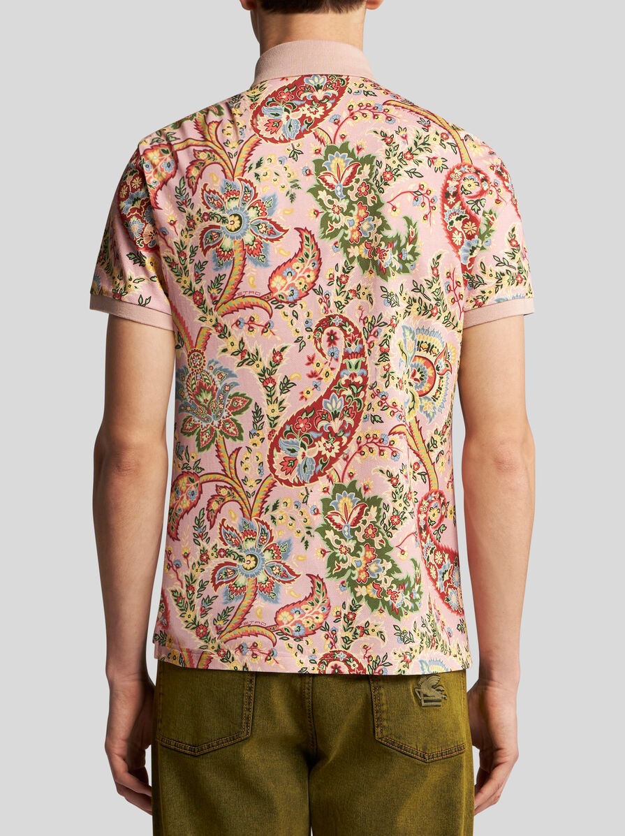 FLORAL PAISLEY POLO SHIRT - 4