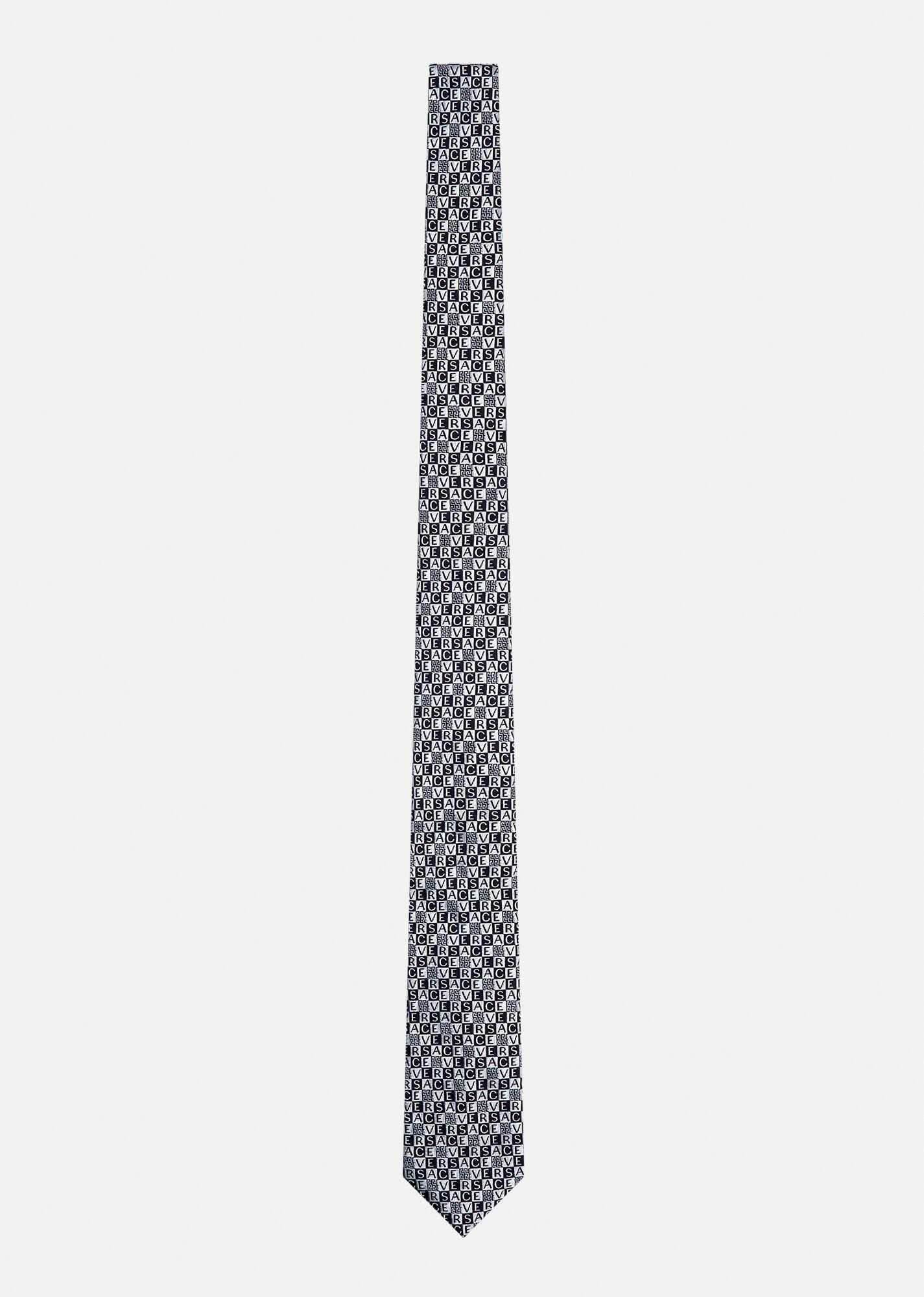 Logo Print Silk Tie - 1