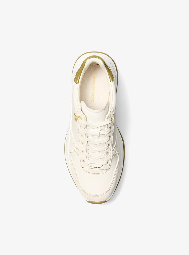Arla Leather and Suede Trainer 3