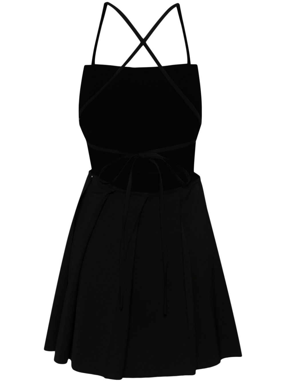 criss-cross strap mini dress - 2