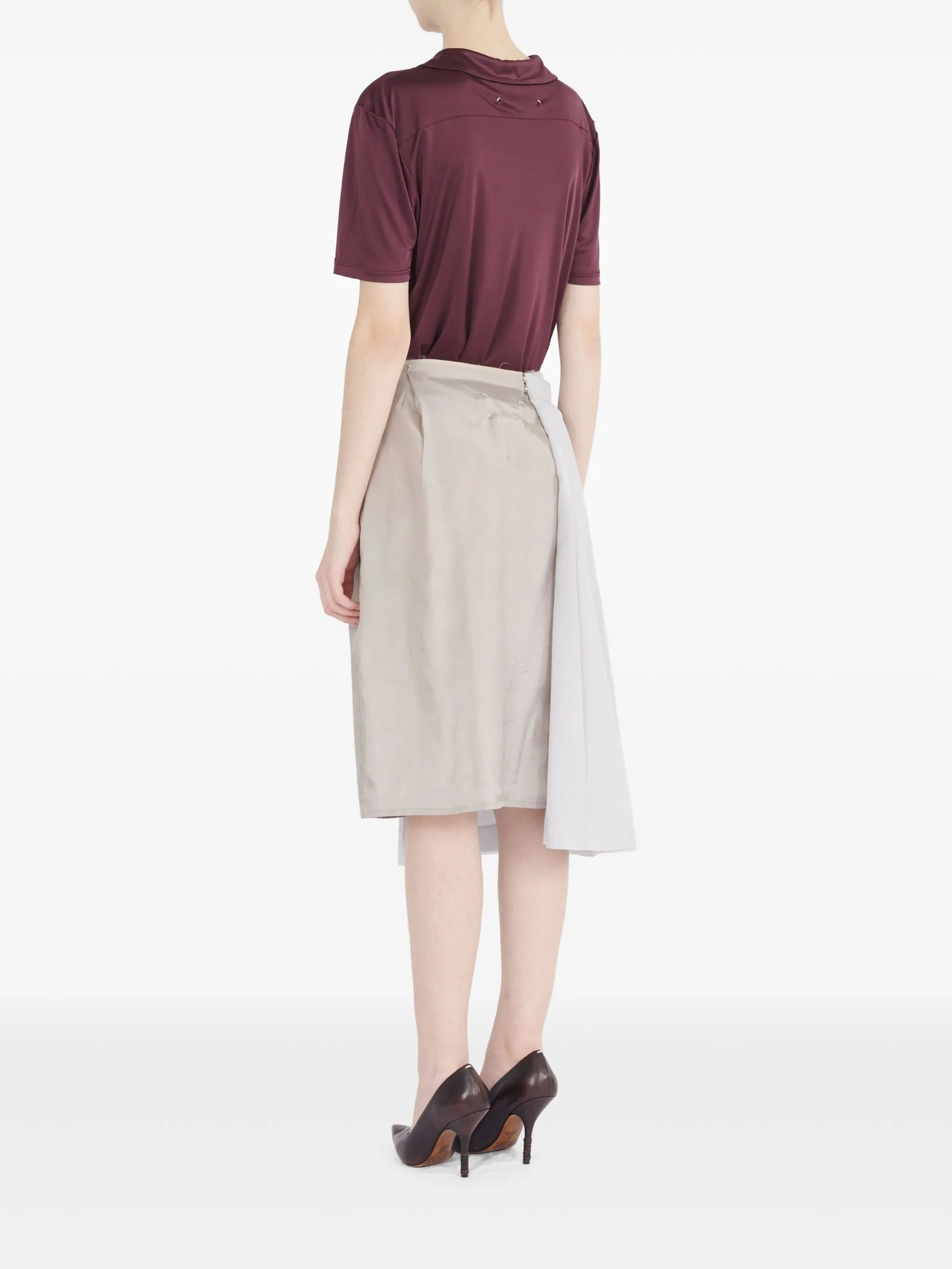 Maison Margiela Pleated Midi Skirt - 5
