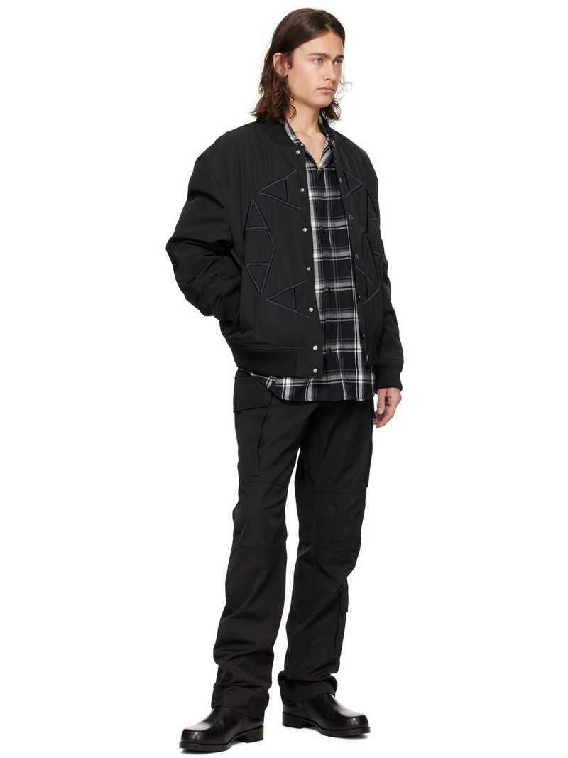 1017 ALYX 9SM Black Embroidered Bomber Jacket outlook