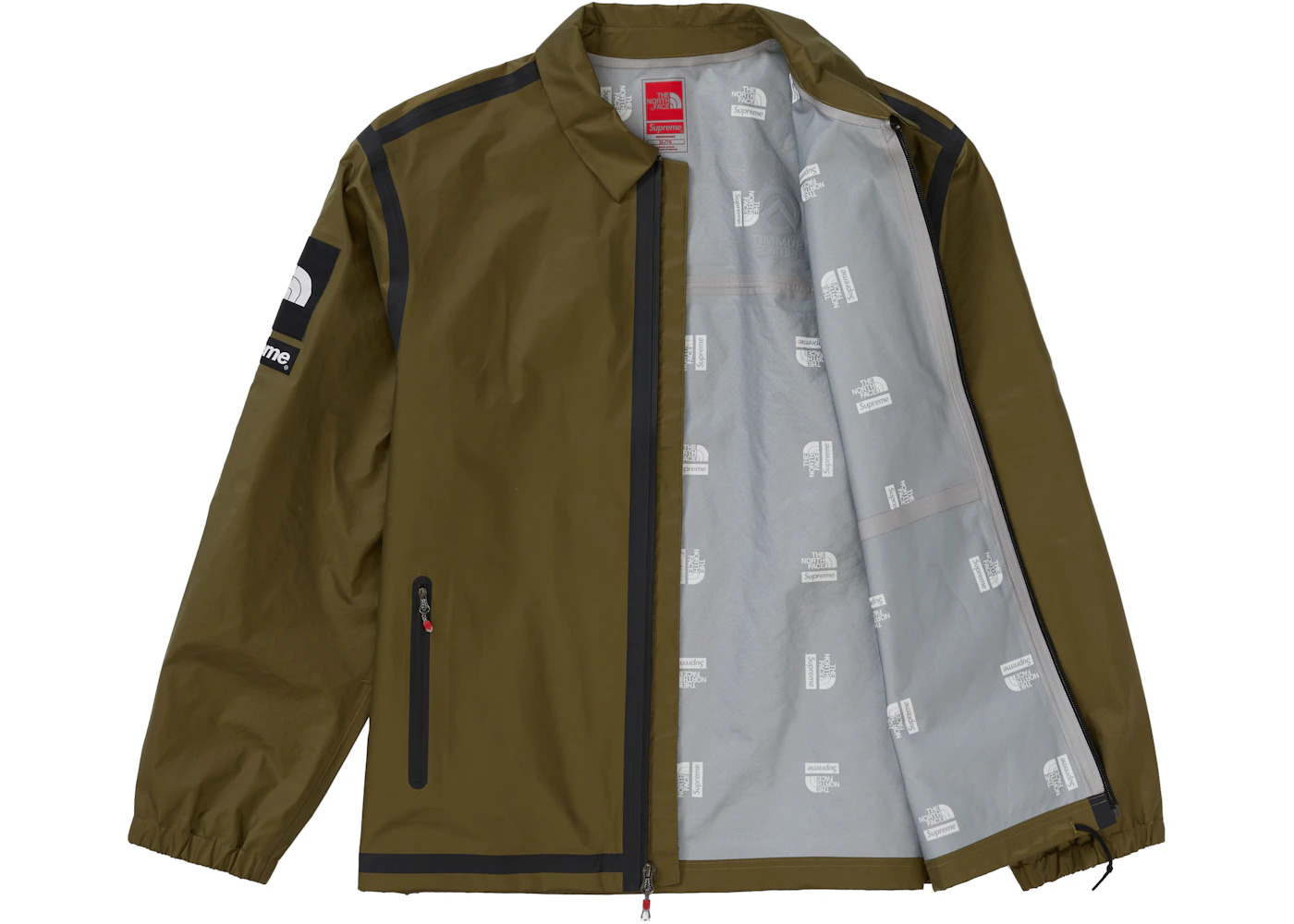 Supreme The North Face Summit Series Outer Tape Seam Coaches Jacket Olive - 2