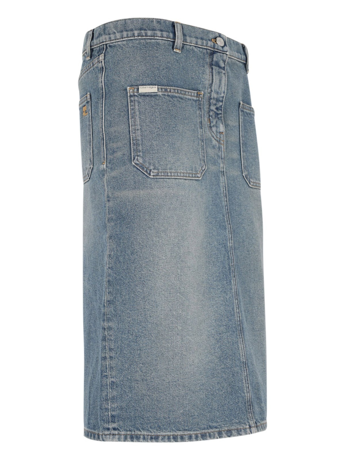 DENIM MIDI SKIRT - 3