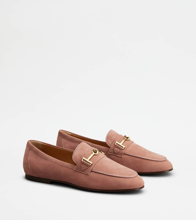 LOAFERS IN SUEDE - PINK 3