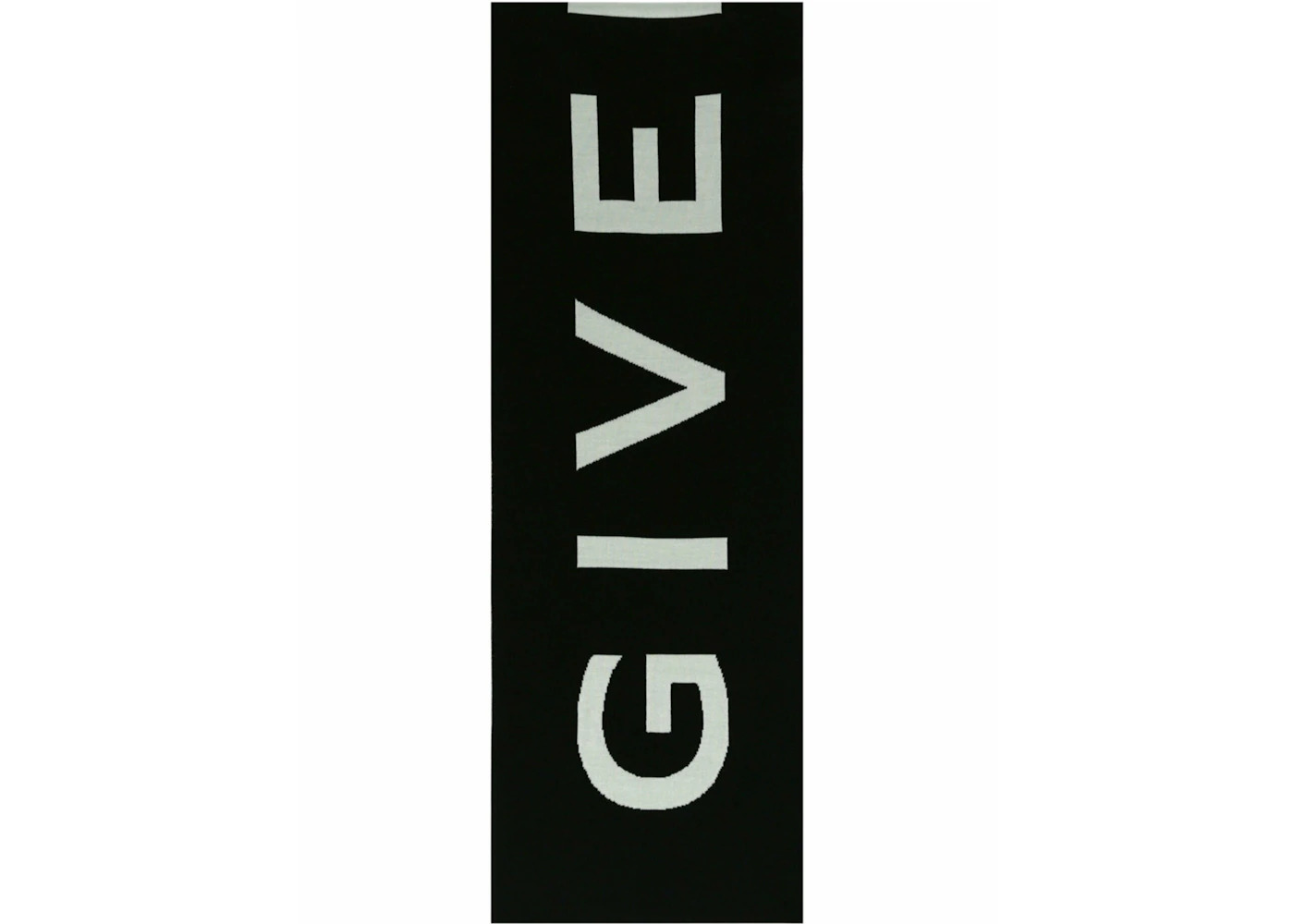 Givenchy Jacquard Logo Scarf Black White - 5