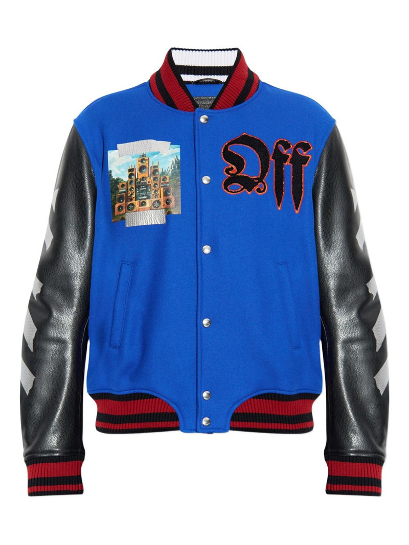 embroidery-logo bomber jacket 1
