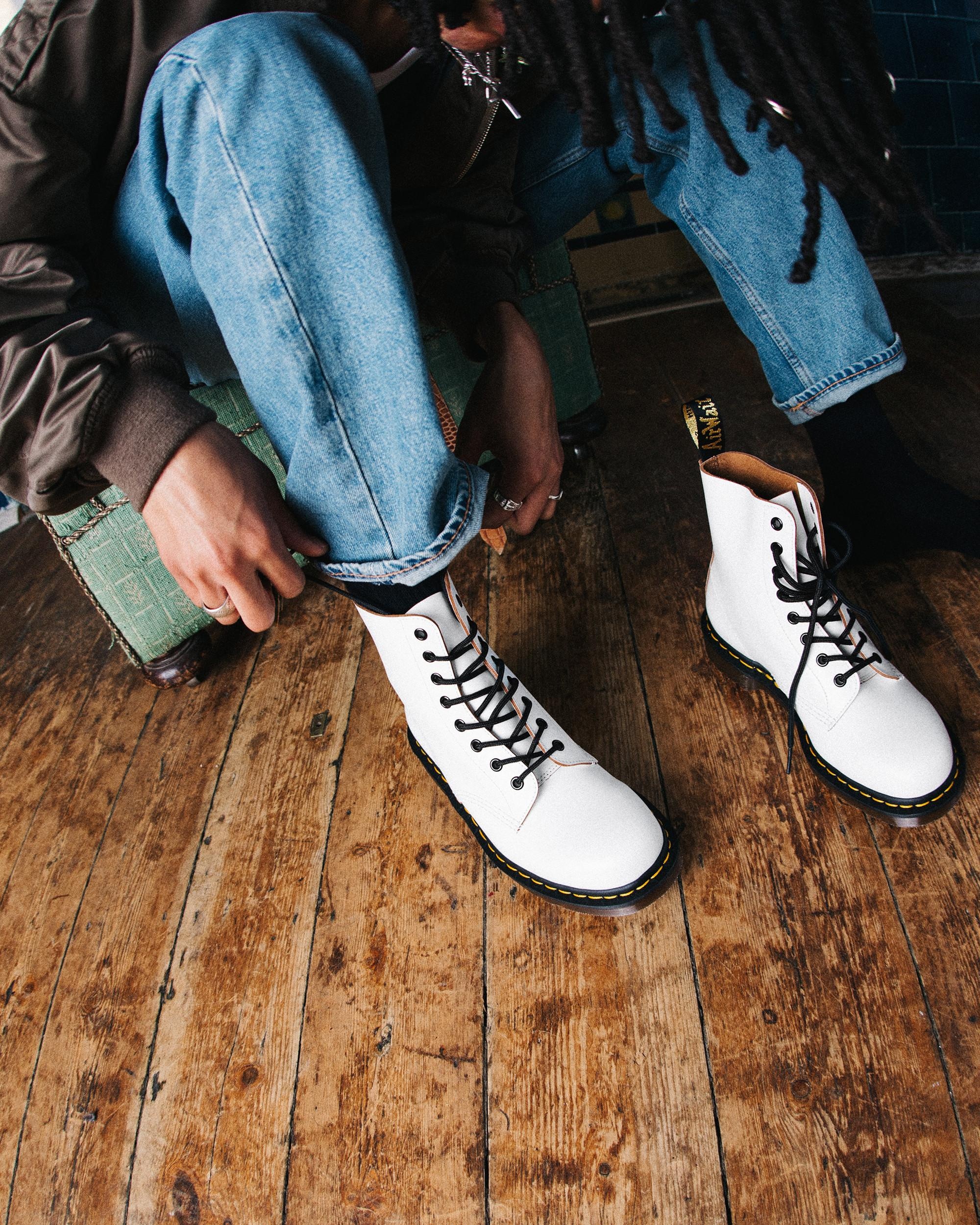 1460 Vintage Made in England Lace Up Boots - 3