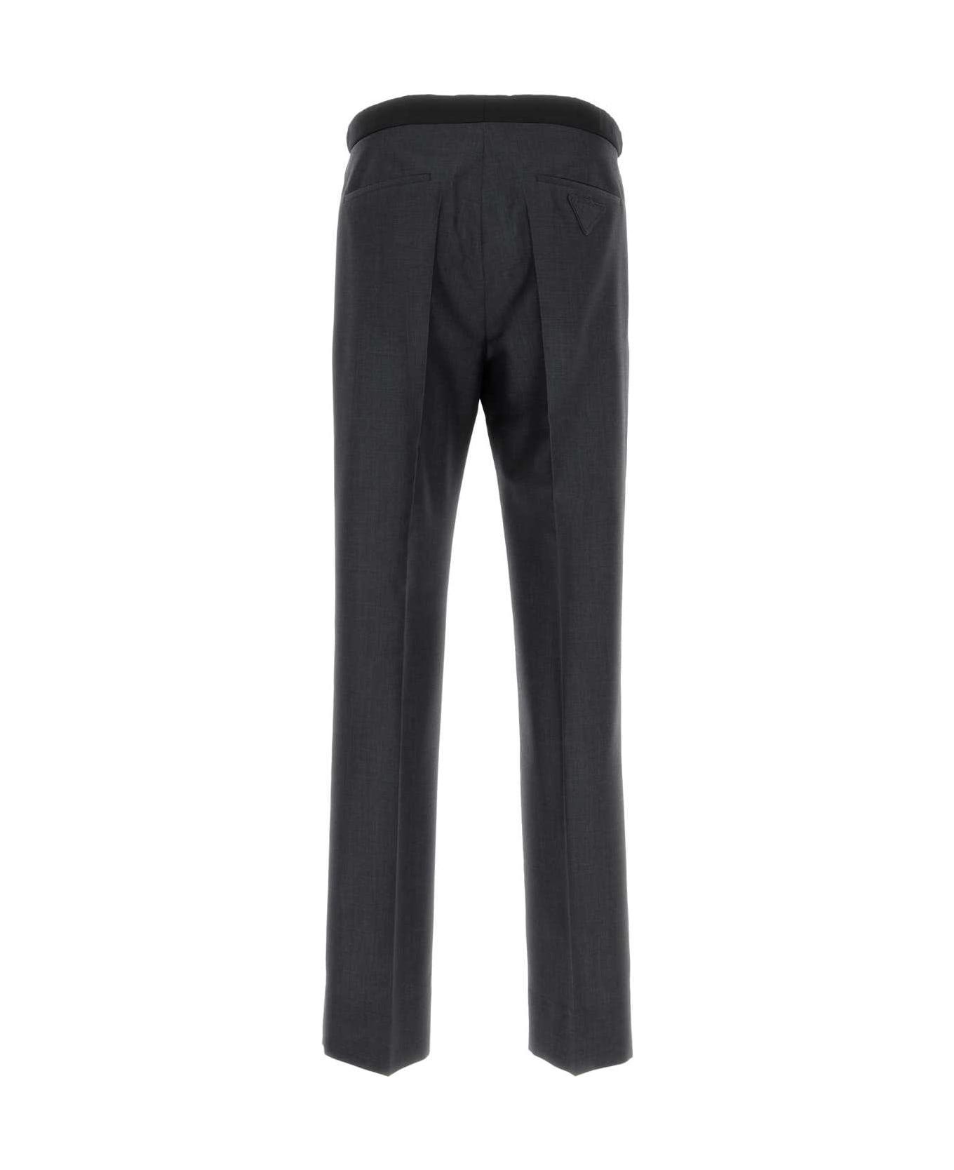 Charcoal Mohair Blend Pant - 2