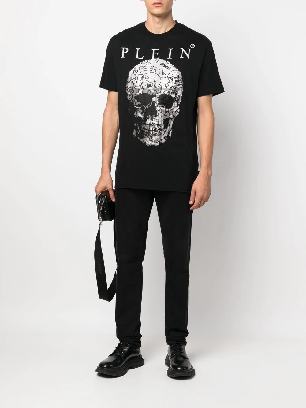 Skull print short-sleeve T-shirt - 2