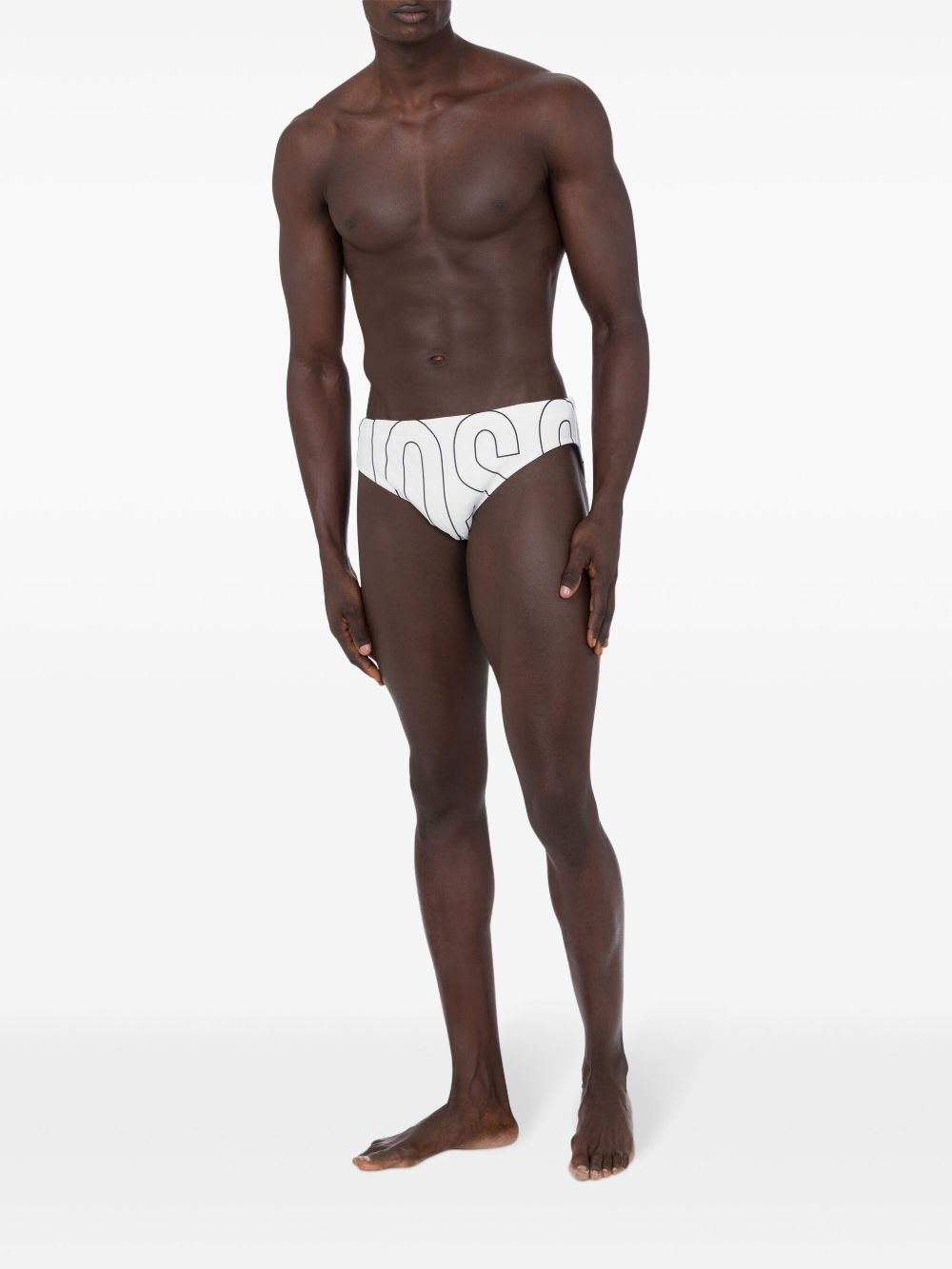 logo-print swim briefs - 3