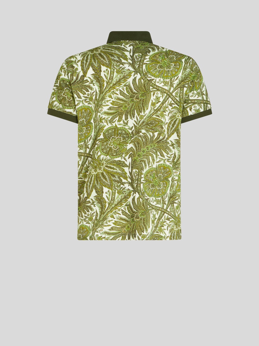 PRINTED COTTON POLO SHIRT - 5