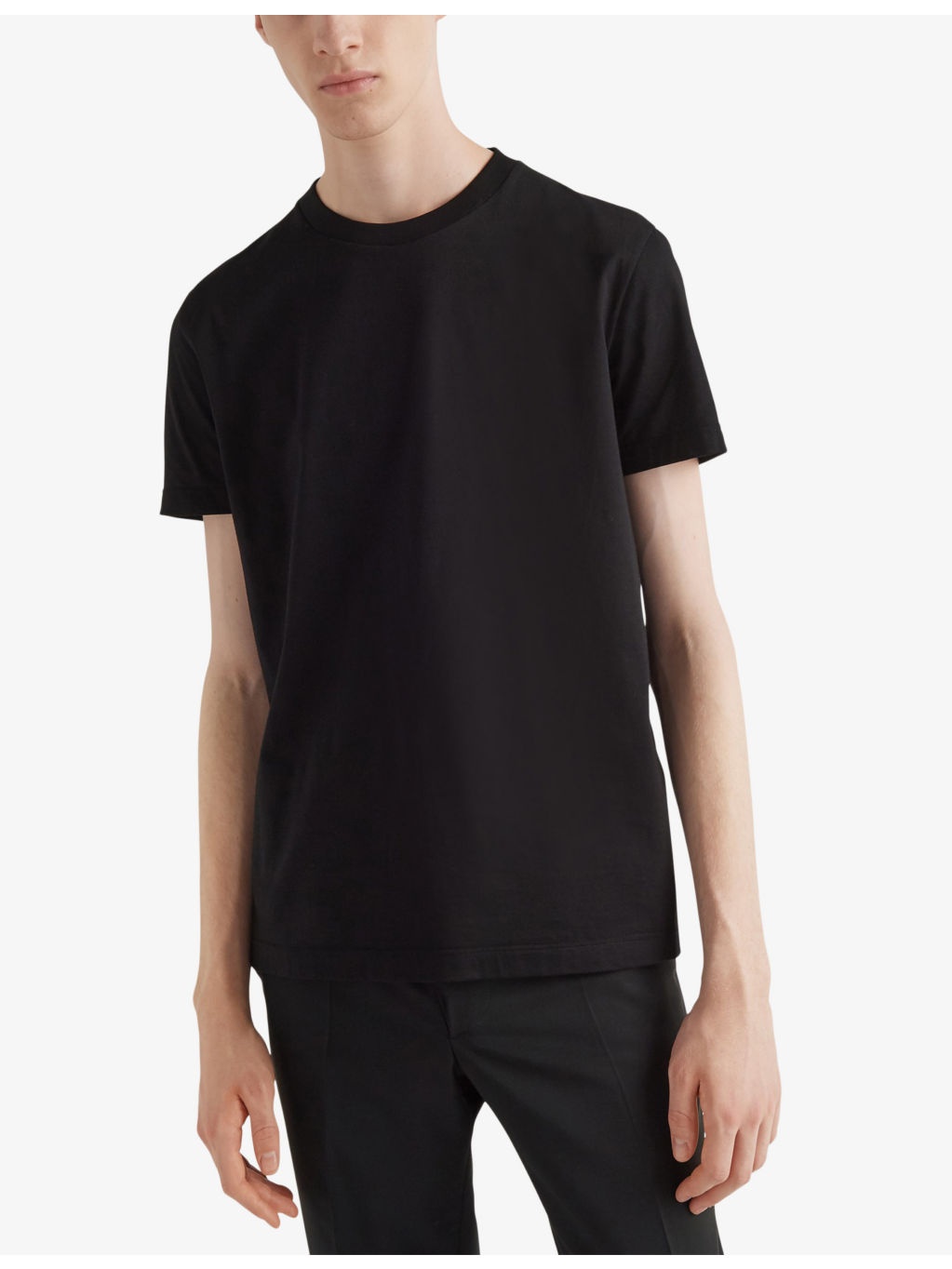 Slim-fit crew-neck cotton T-shirts pack of three - 3