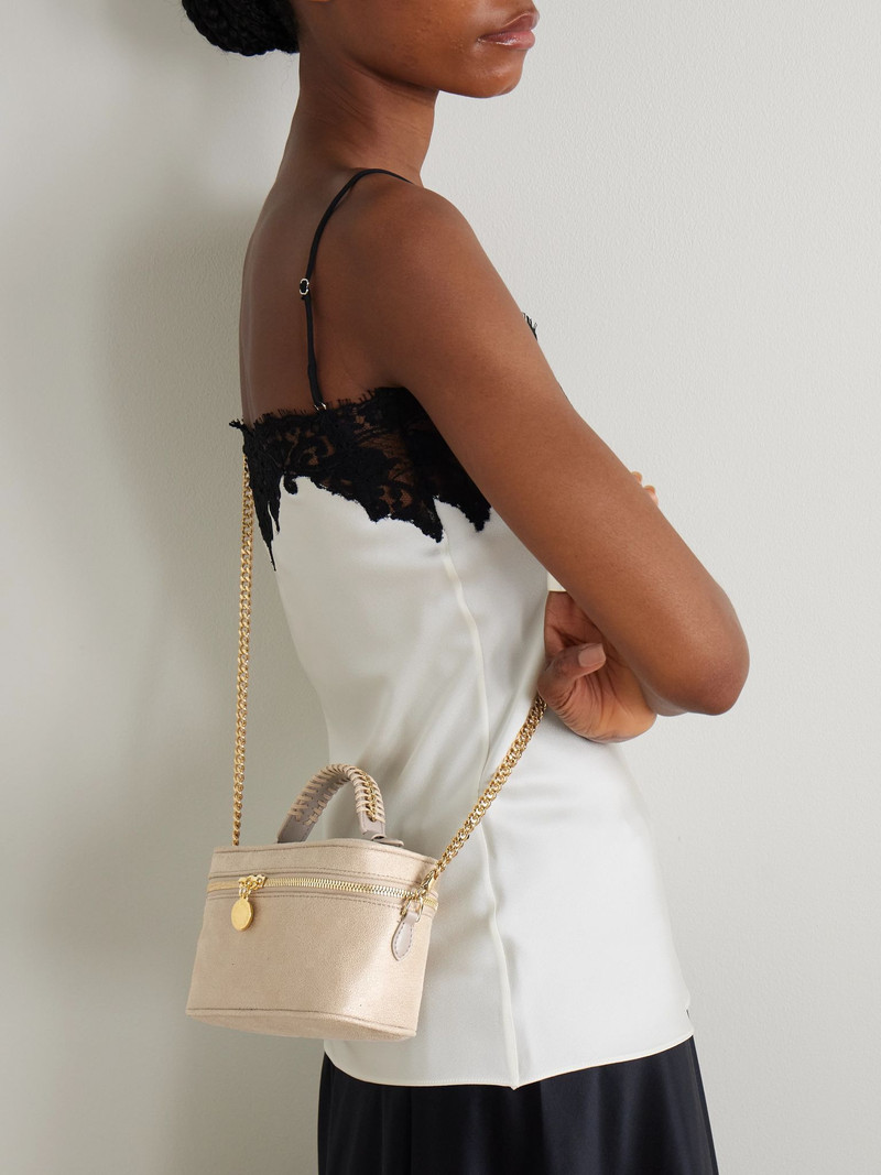 Stella McCartney Falabella chain-embellished shoulder bag Beige outlook