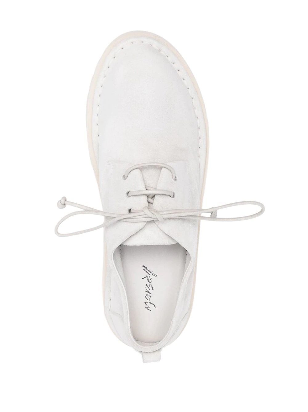 lace-up suede brogues - 4