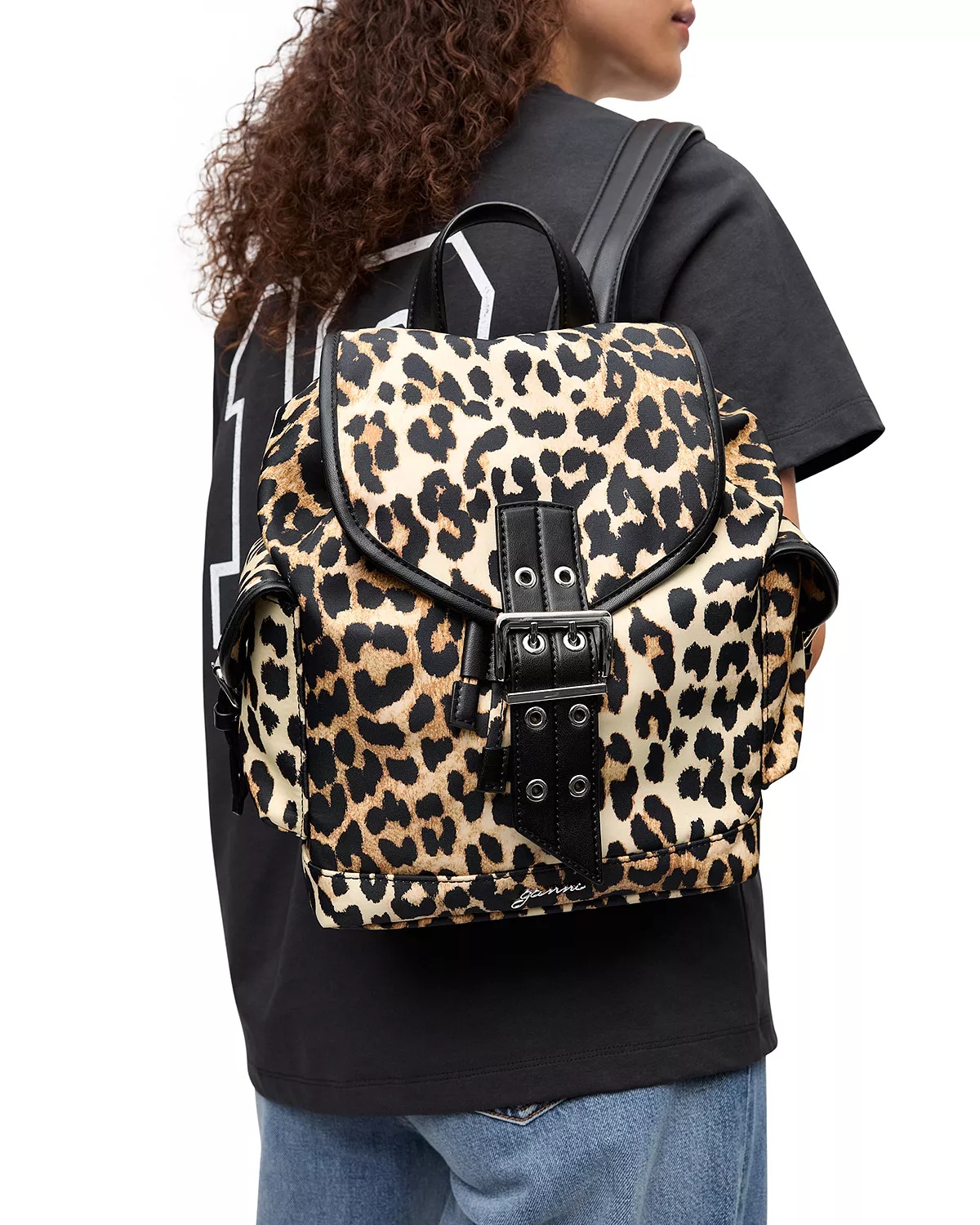 Leopard Small Nylon Bucky Backpack - 2