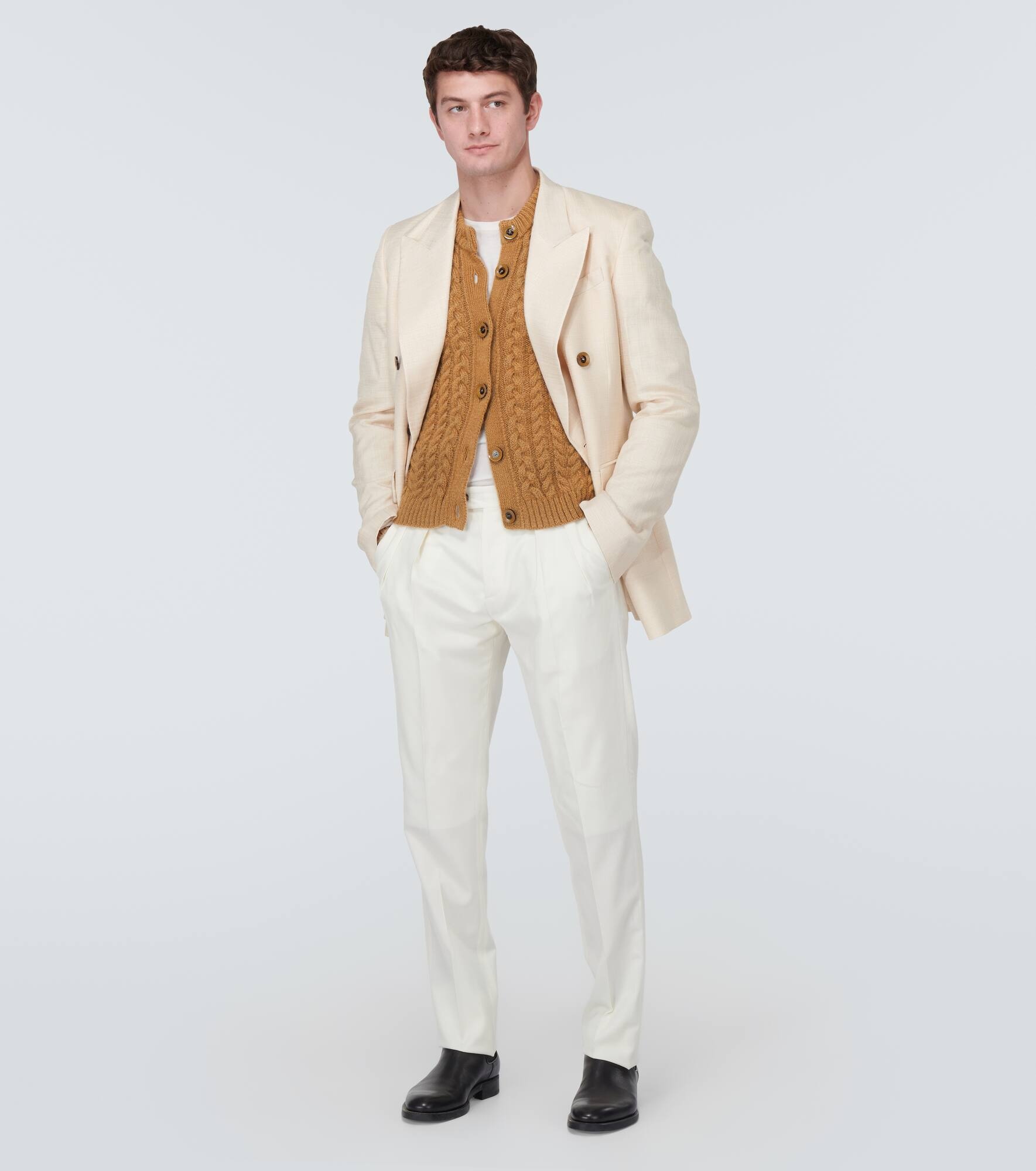 Cable-knit mohair-blend cardigan - 2