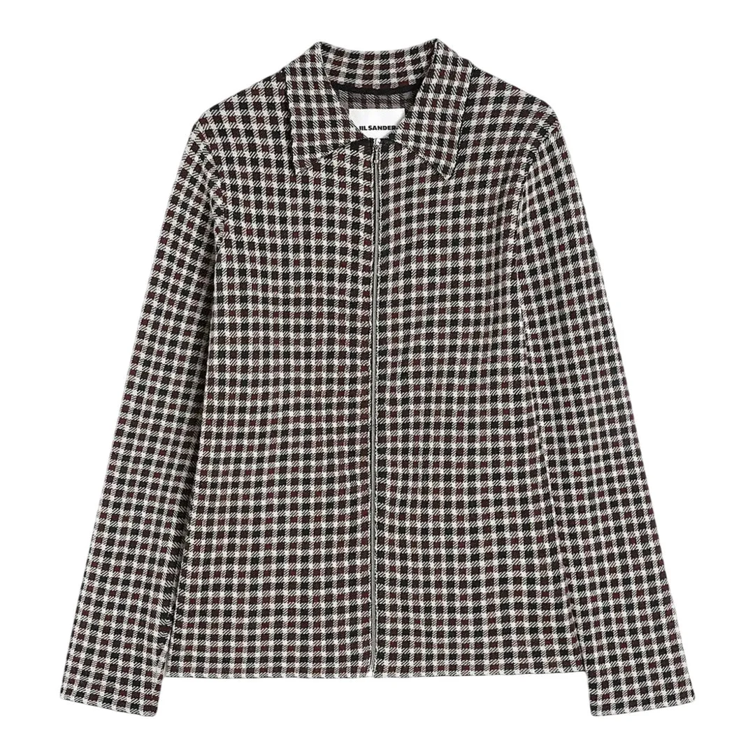 Polyester Brown Check Shirt - 1