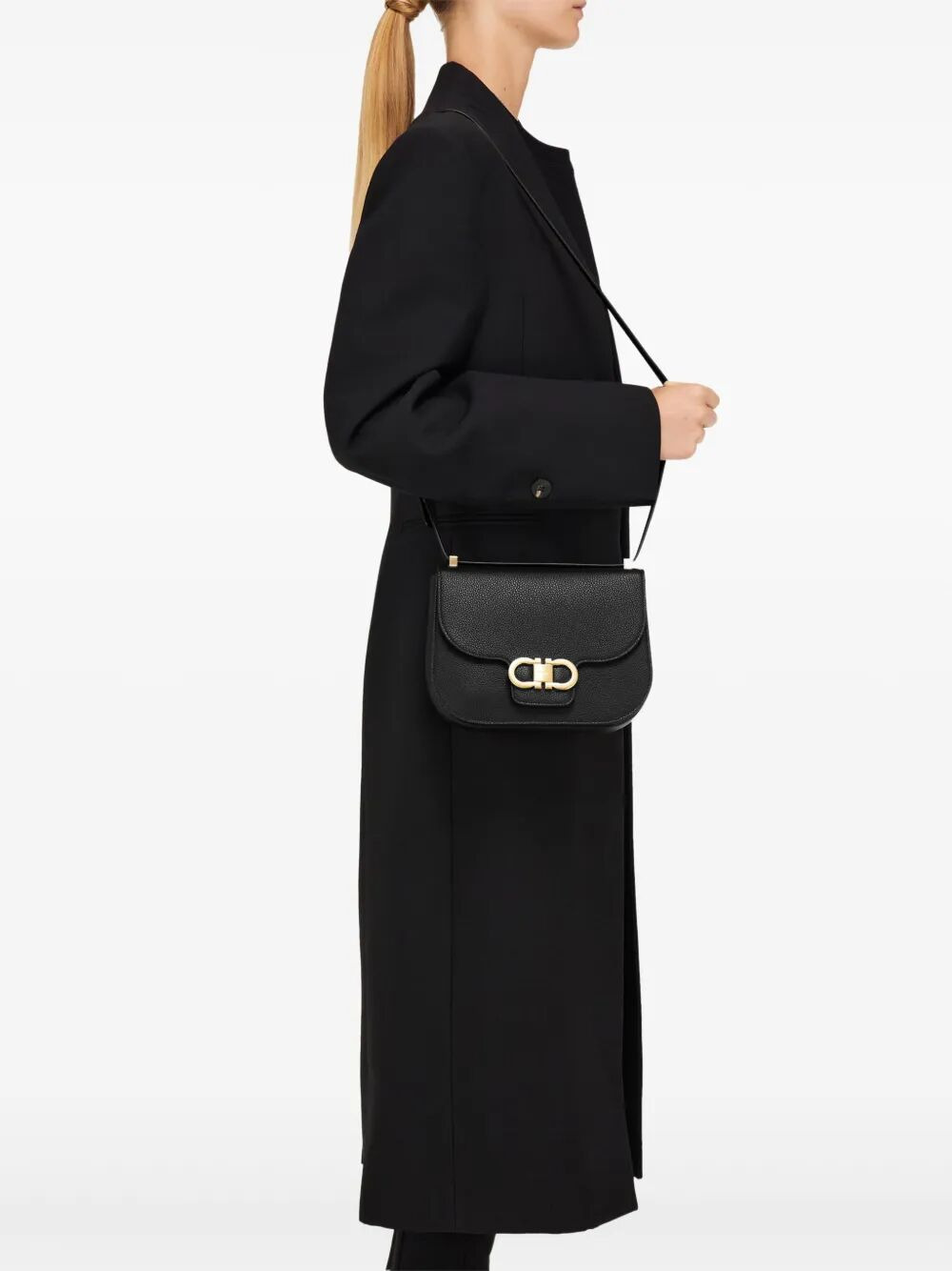 Ferragamo Women Double Gancini Crossbody Flap Bag - 2
