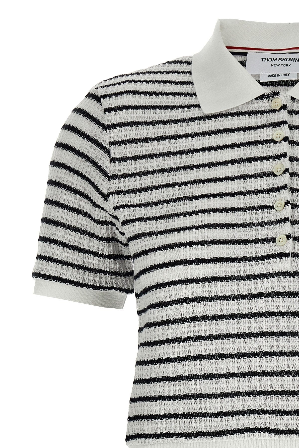 Thom Browne Women Striped Polo Shirt - 3