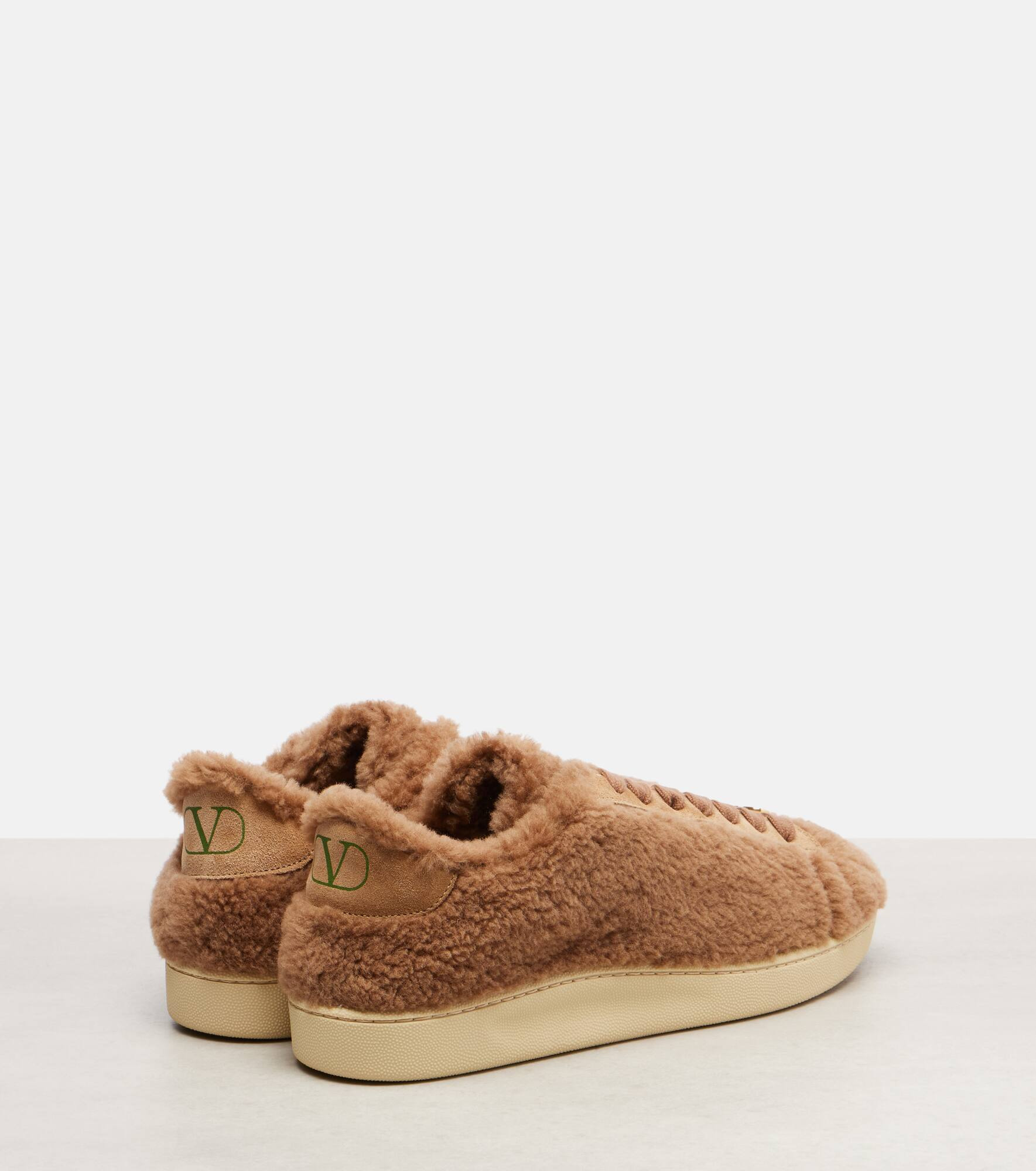 Royco VLogo suede-trimmed sneakers - 2