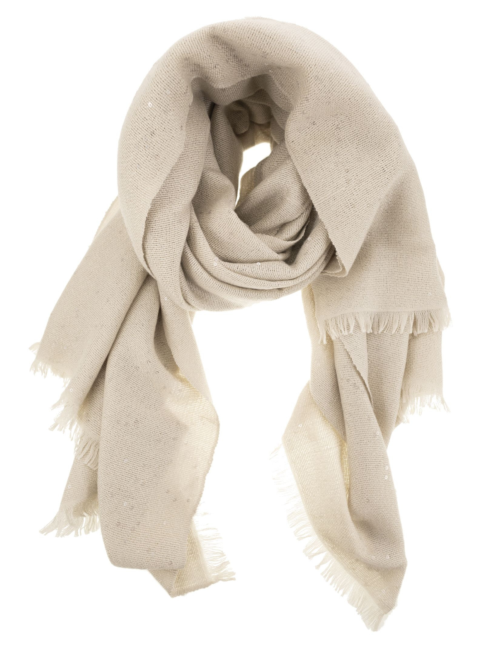 Brunello Cucinelli Women Diamond Cashmere And Silk Scarf - 1