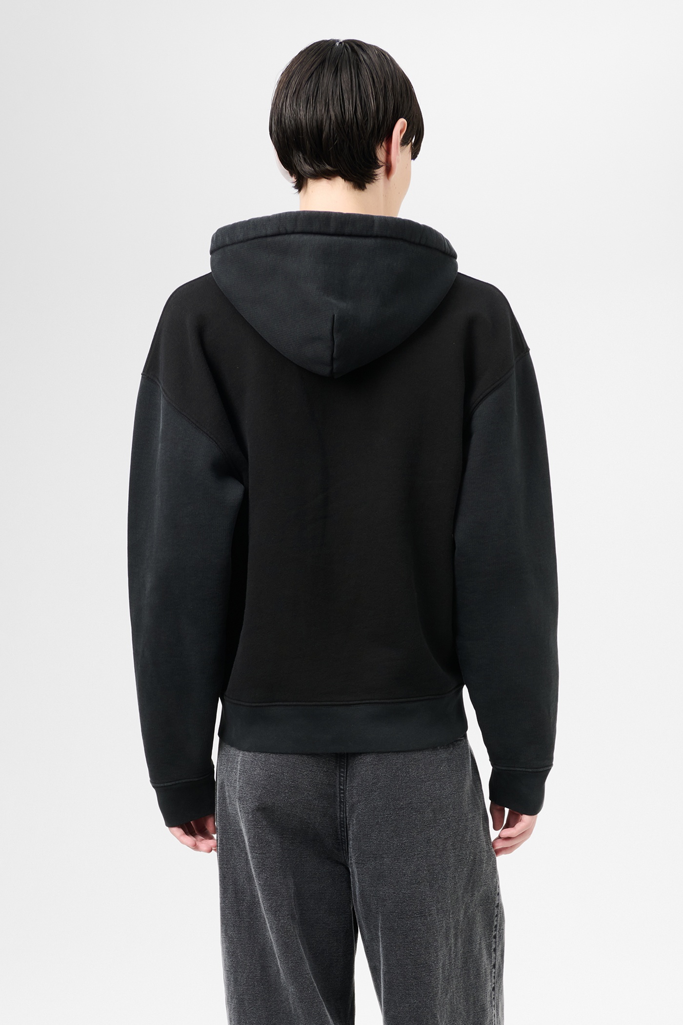 Rascal Hood Pigment Black Hefty Fleece - 6