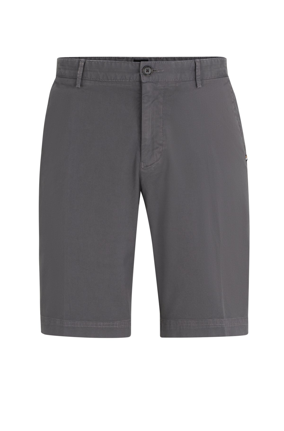 SLIM-FIT SHORTS IN STRETCH-COTTON GABARDINE - 1