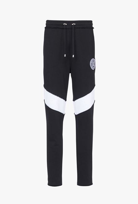 Black and white eco-designed sweatpants - 1