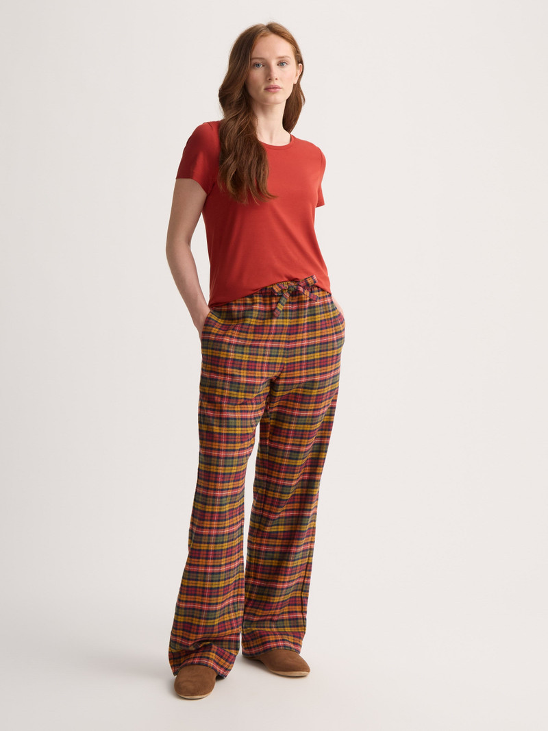 Kelburn Brushed Cotton Lounge Pants Multi Check 3