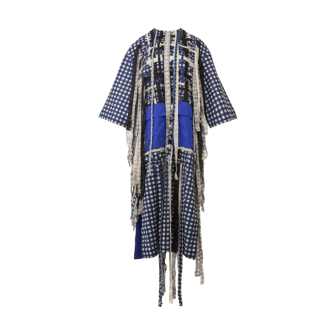 Pleated Hem Linen Shirt Dress - 1
