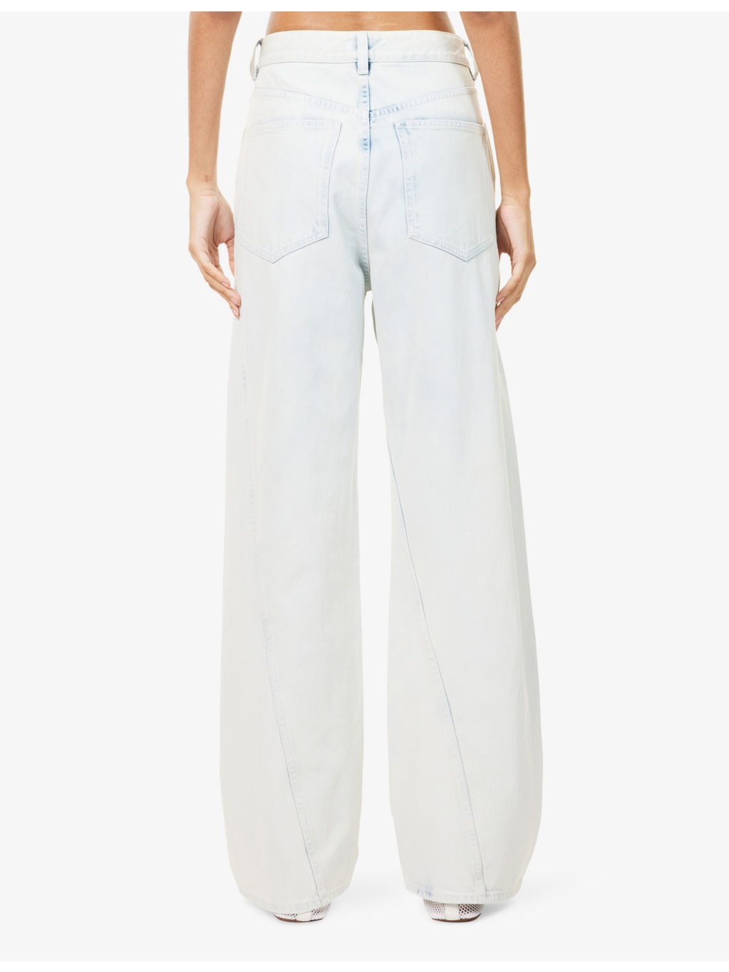 Twisted Straight-Leg Denim Jeans - 4
