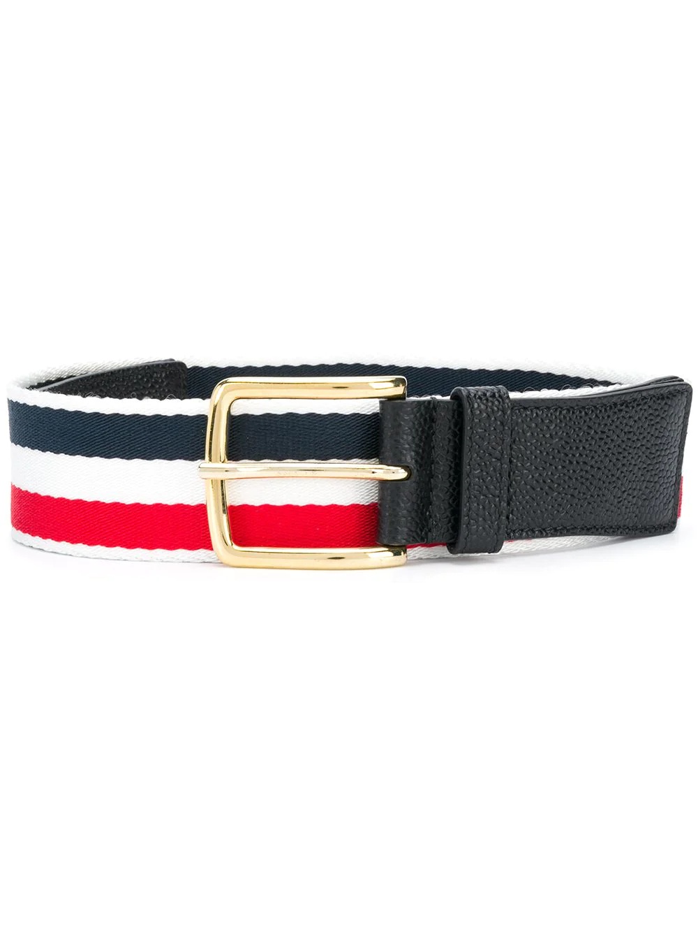 pebbled leather belt - 1