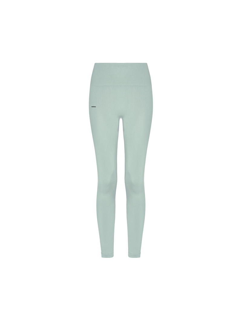 Women's Plant-Stretch Compressive Leggings - Eucalyptus Blue 1